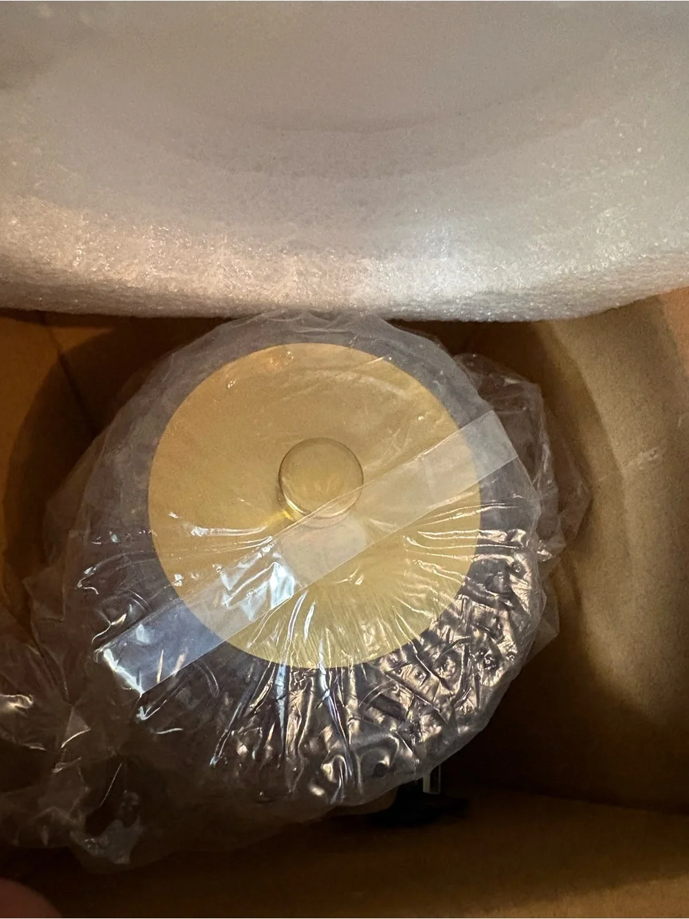 The Addison Rechargeable Table Lamp — Gold with Clear Shade